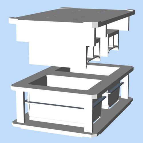 Forma para produtos alimentares para queijo - Laude – A Tetra Pak company - oval / horizontal / com 2 cavidades