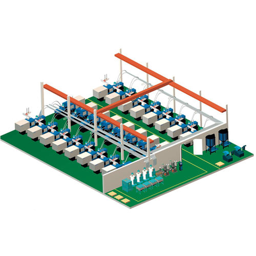 Sistema transportador centralizado - CCS 1 - SANTSAI MACHINERY - para máquina injetora