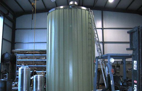 Silo cilíndrico-cônico - Spectac International - para produtos a granel / para silo / de transporte