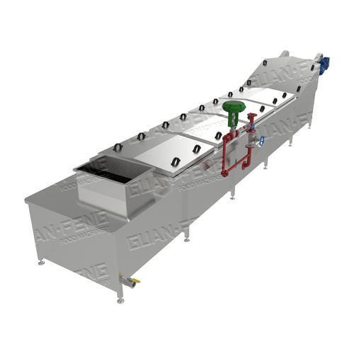 Máquina de escaldagem para frutas e legumes - GLP series - Zhejiang Guanfeng Food Machinery Co.,Ltd. - resfriadora de água / em aço inoxidável / para a indústria alimentícia