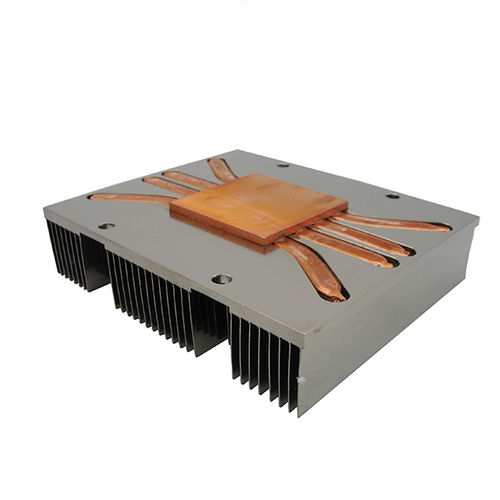 Dissipador de calor em alumínio - A1626 - Awind heat sink - para equipamentos de telecomunicações / com tubos de calor