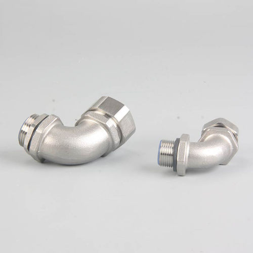 Conexão com rosca - JX-W90 series - YUEQING JIXIANG CONNECTOR CO., LTD - cotovelo de 90° / cotovelo de 45° / em latão niquelado