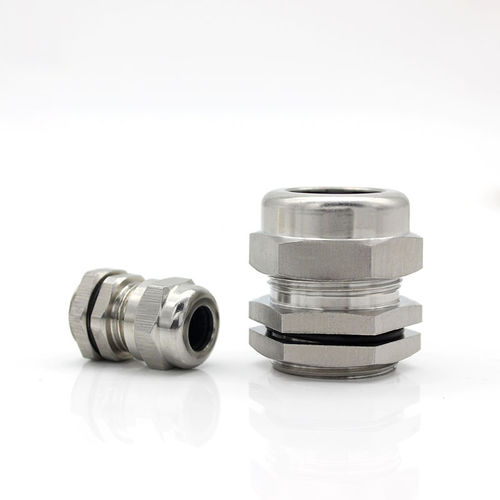 Prensa-cabo à prova de água - JX-M-SS series - YUEQING JIXIANG CONNECTOR CO., LTD - em aço inoxidável / resistente a produtos químicos / com rosca