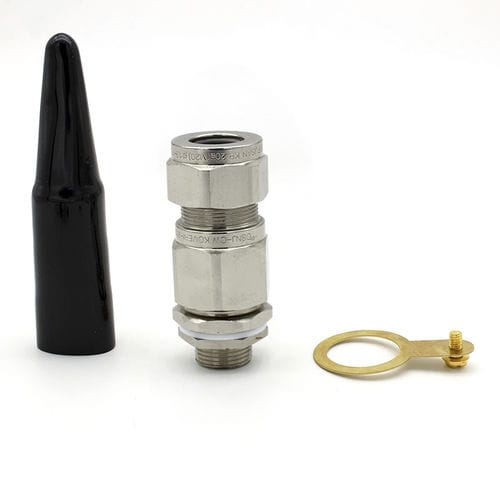 Prensa-cabo à prova de explosão - JX-CW series - YUEQING JIXIANG CONNECTOR CO., LTD - em latão niquelado / em latão / IP66