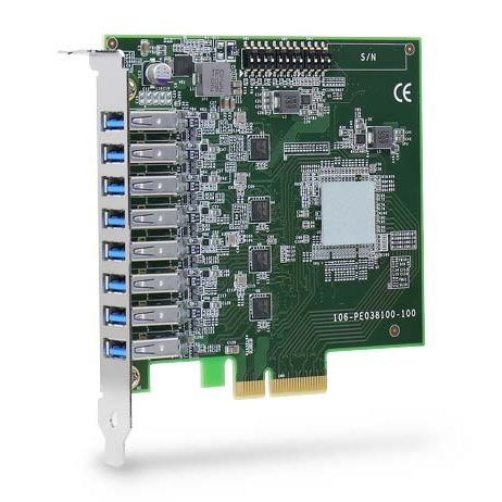 Placa de captura de vídeo PCI Express - PCIe-USB381F - Neousys Technology - de 8 canais