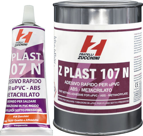 Cola de metacrilato - Z PLAST Series - FRATELLI ZUCCHINI - monocomponente / industrial / para tubos em PVC
