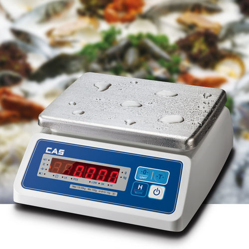 Balança com display LCD - SWII-W series - CAS - com display LED / à prova de água / industrial