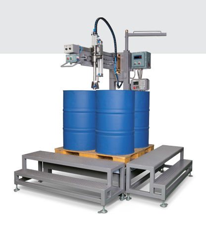 Envasadora de tambores - CFM-Four Drum - CAS - para líquidos / por peso / portátil
