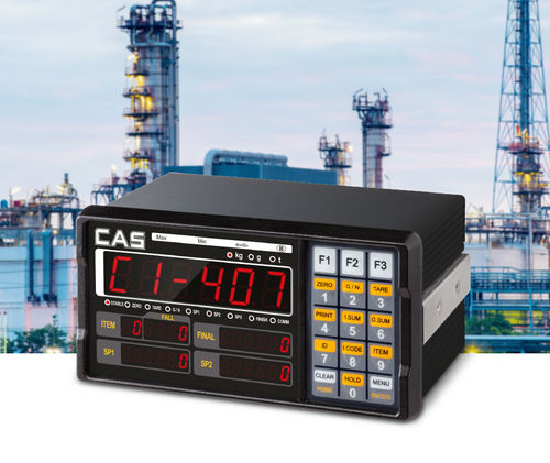 Indicador/controlador de pesagem digital - CI-400A series - CAS - para montagem em painel / para máquinas de enchimento