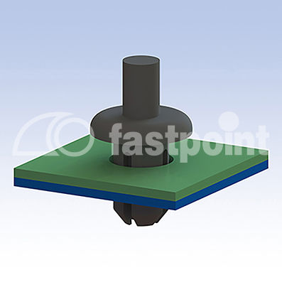Rebite de cabeça abaulada - 9 series - Fastpoint Srl - em material plástico