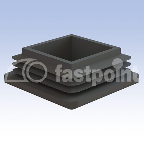 Tampão quadrado - 95 series - Fastpoint Srl - com rosca / em polietileno de baixa densidade (PEBD) / para tubos