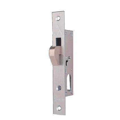 Fechadura com trinco - AD-06 - Ahram security group - para porta de correr / em aço / em níquel
