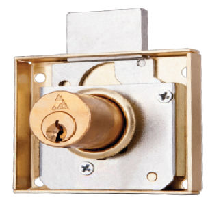 Fechadura de chave - DL-02 - Ahram security group - para gaveta / para móvel de madeira / em latão