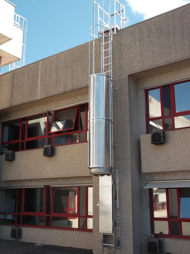 Escada de segurança - Coutier Industrie - em aço galvanizado / fixa / de crinolina