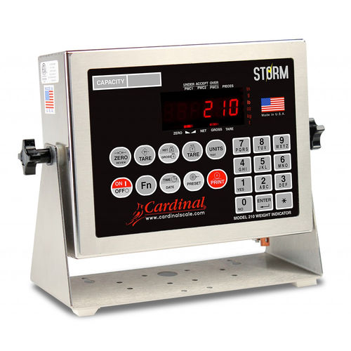 Indicador digital de peso - Cardinal 210 - AWM Ltd - com display LED / de bancada / IP66