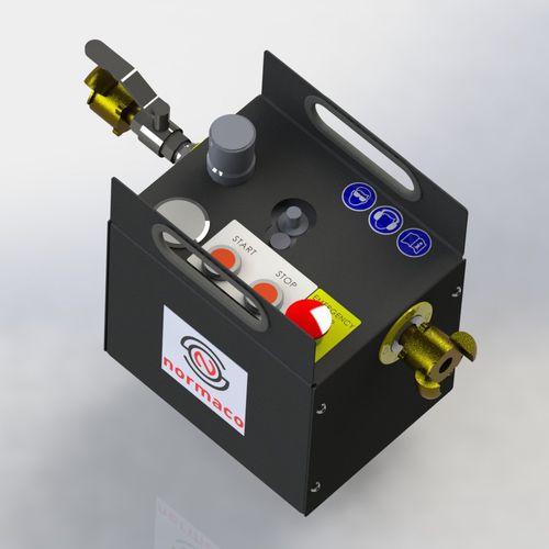 Dispositivo de segurança com freio de emergência - 6M series - Normaco International Ltd. - para aplicações pneumáticas