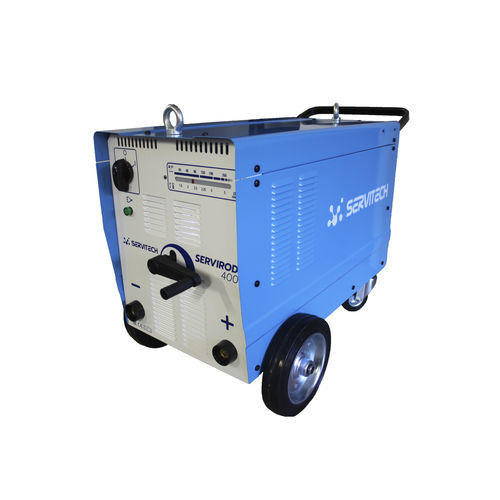 Máquina de solda MMA - Servirod 400 - SERVITECH GROUP - trifásica / CC / com alimentador de fio para 4 rolos