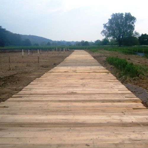 Tapete protetor de piso - BogMats - Ground-Guards Ltd - provisório