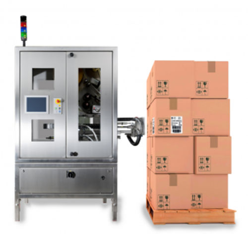 Rotuladora automática - Logomatic 850 One stop - LOGOPAK FRANCE - de paletes / para aplicação lateral / compacta