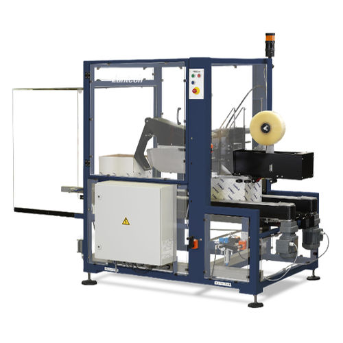 Máquina fechadora de caixas de duas abas