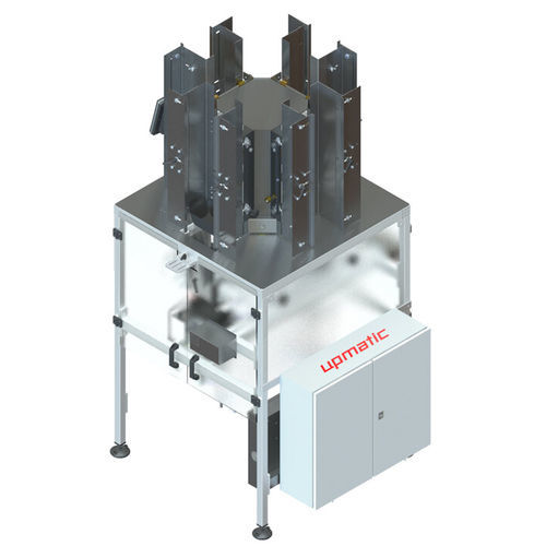 Dispensador de bandejas - 606 series - Bernhard Upmann Verpackungsmaschinen GmbH & Co. KG - totalmente automático / em aço inoxidável