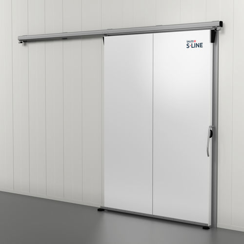 Porta de correr - VS-1810 - Salco Industrial Doors - de alumínio / em borracha / para ambiente interno