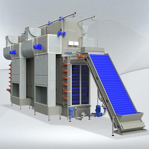 Secador a ar quente - L10P13 - Tecnofrutta s.r.l. - contínuo / para a indústria alimentícia / para a indústria farmacêutica