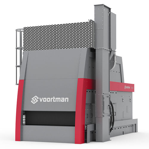 Jateadora de granalha com transportador de rolos - VSB series - Voortman Steel Machinery - para metais / para perfis / de chapas