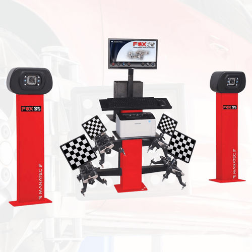 Alinhador de rodas 3D - FOX DTX - Manatec Electronics Pvt. Ltd. - para carros