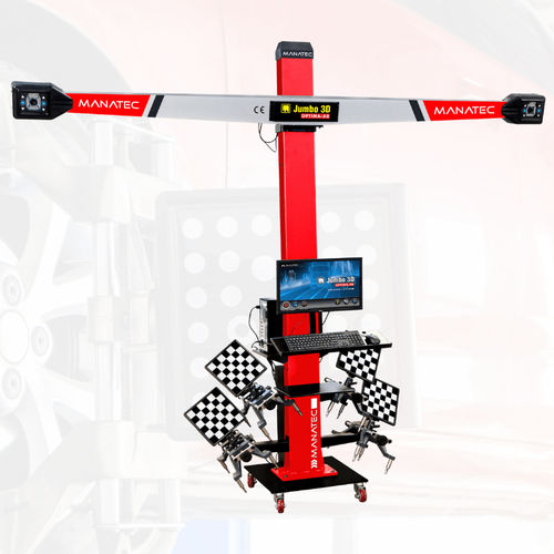 Alinhador de rodas 3D - Jumbo Optima AB - Manatec Electronics Pvt. Ltd. - para caminhão / para carros / para ônibus
