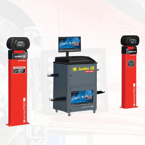 Alinhador de rodas 3D - Jumbo Optima - Manatec Electronics Pvt. Ltd. - para caminhão / para carros / para ônibus