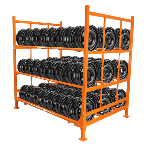 Estante industrial para pneus - MWR-MUTR - Martins Industries - empilhável / em aço / 3 prateleiras