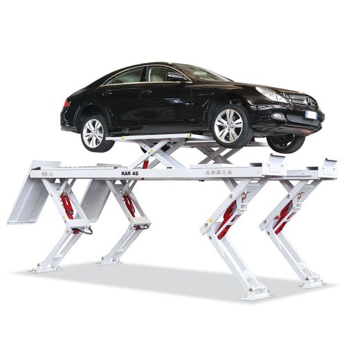 Elevador automotivo pantográfico - Kar 45 - O.ME.R. SpA - 4 toneladas / eletro-hidráulico / para carros