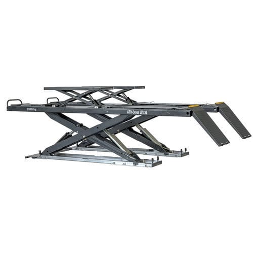 Elevador automotivo pantográfico - ATH-Cross Lift 35 OGA - ATH-Heinl GmbH & Co. KG - 3,5 toneladas / eletro-hidráulico / para carros