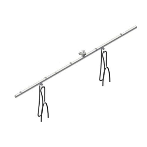 Sistema de exaustão de gases de escapamento para oficina - READY-KIT2Y - RO & Co S.p.A. WORKY - sobre trilhos deslizantes