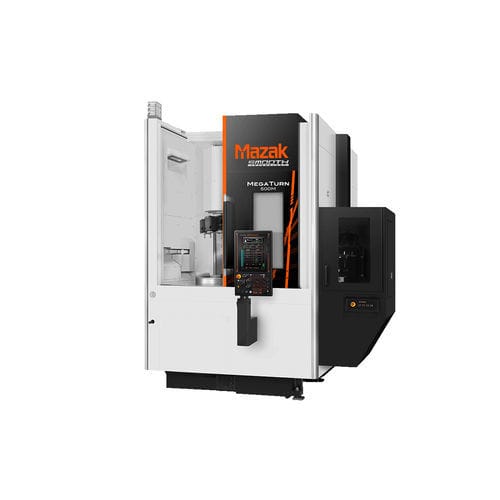 Torno CNC - MEGA TURN - Mazak - vertical / de 2 eixos / 12 ferramentas