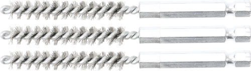 Escova cilíndrica espiral - 3078-8-S - BGS technic KG - de limpeza / de rebarbagem / em aço