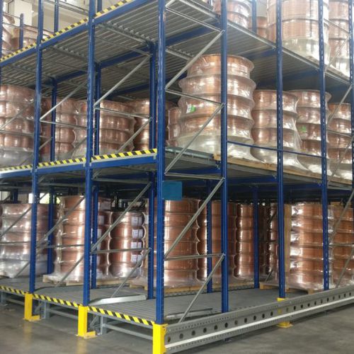 Estrutura porta-paletes - Mobilfer S.R.L. - com deslizamento por gravidade