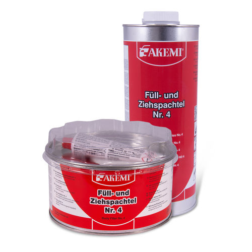Selante de poliéster - Body Filler No. 4 - AKEMI chemisch technische Spezialfabrik GmbH - bicomponente / para carrocerias / de reparação