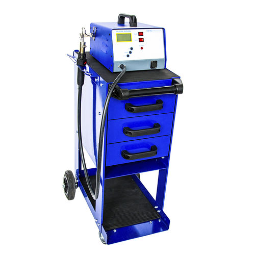 Sistema de reparação de carrocerias de veículos com carrinho - 10450 - BETAG Innovation - com soldadora