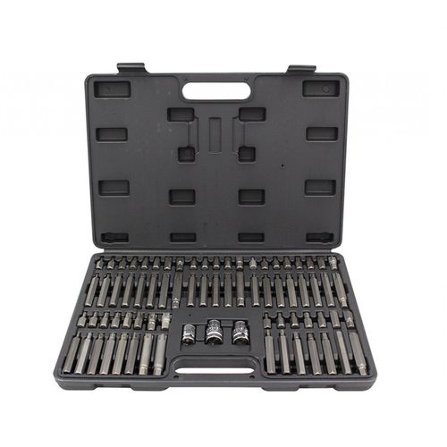 Jogo de pontas de parafusar com fenda Torx - 6145 - KROFtools Professional Tools - metalizado