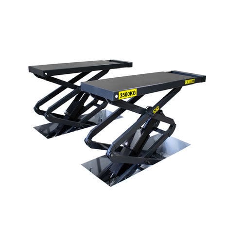 Elevador automotivo pantográfico - 9810 - KROFtools Professional Tools - 3,5 toneladas / eletro-hidráulico / para carros