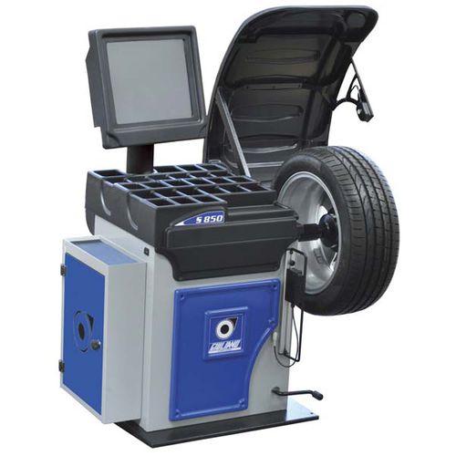 Balanceadora de rodas para carros - S 850 - GIULIANO INDUSTRIAL S.p.A. - automática / com touch screen