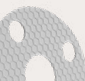 Papelão hidráulico em PTFE - GYLON EPIX® 3510 - Epidor Seals & Rubber Technology - para flange