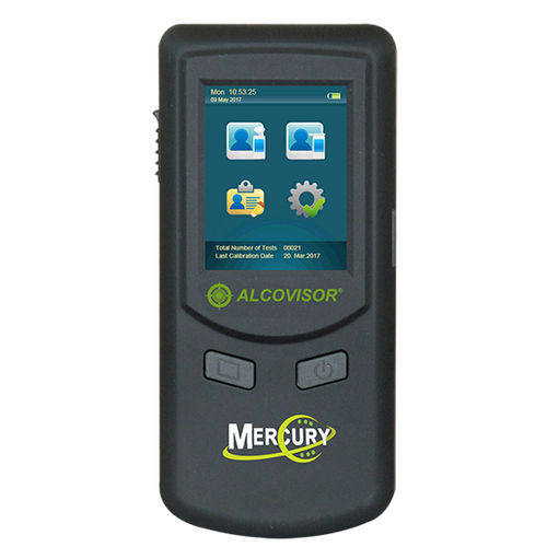 Etilômetro portátil - Mercury - C4 Development Ltd - digital / com Bluetooth / com impressora integrada