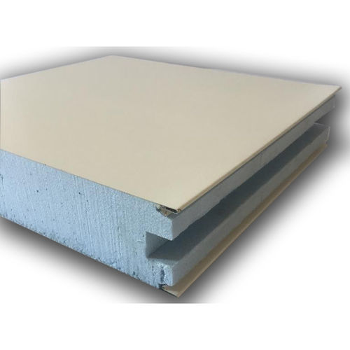 Painel sanduíche núcleo de poliuretano - THERMOMODULAR - Pannelli Termici srl - núcleo em poliestireno extrudido / para teto / para parede