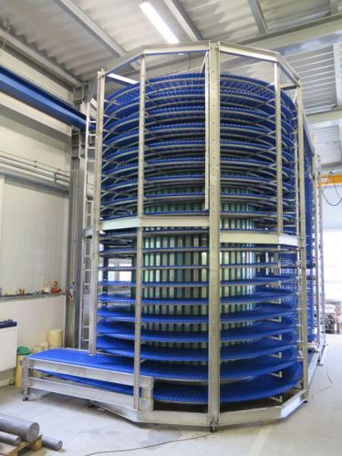Resfriador com espiral - LS - de ar / para a indústria alimentícia / em inox