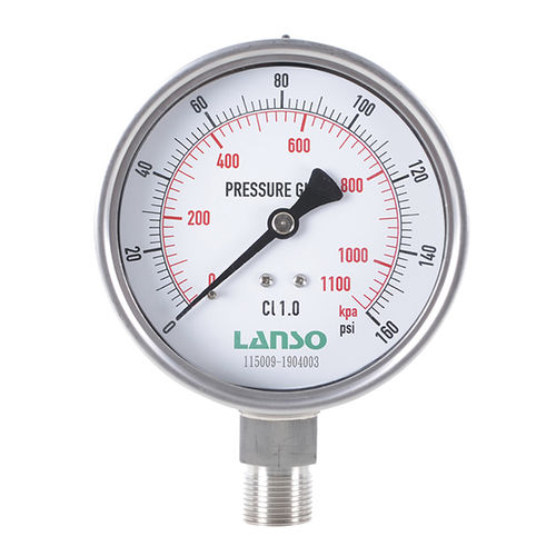 Manômetro diferencial - B32.SA - Lanso Instruments Inc - com escala dupla / com mostrador analógico / em aço inoxidável