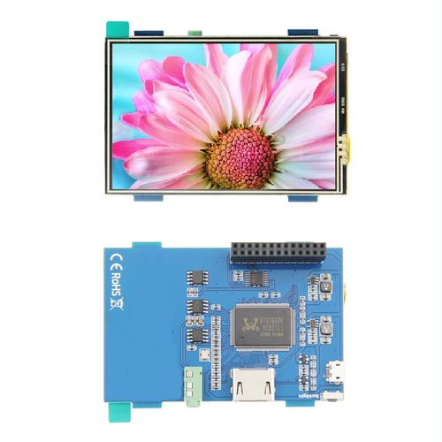 Módulo de visualização 3,5" - MHT3508 - Mango Display Technology Co. Ltd - TFT / IPS / com tela sensível ao toque resistiva