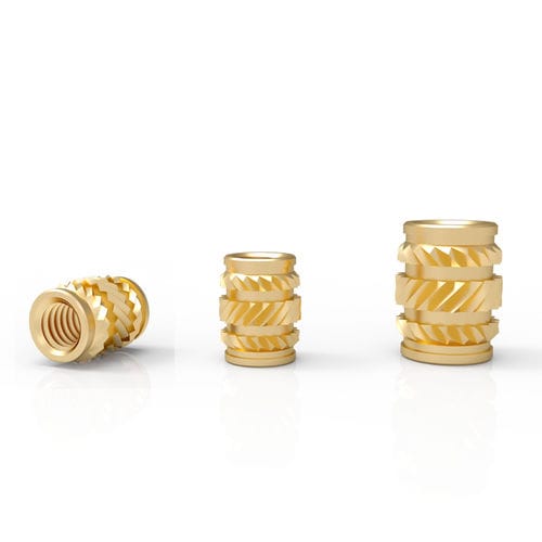 Inserto com rosca - AT series - Shenzhen In-saiL Precision Parts Co.,Ltd - serrilhado / em aço inoxidável / em alumínio